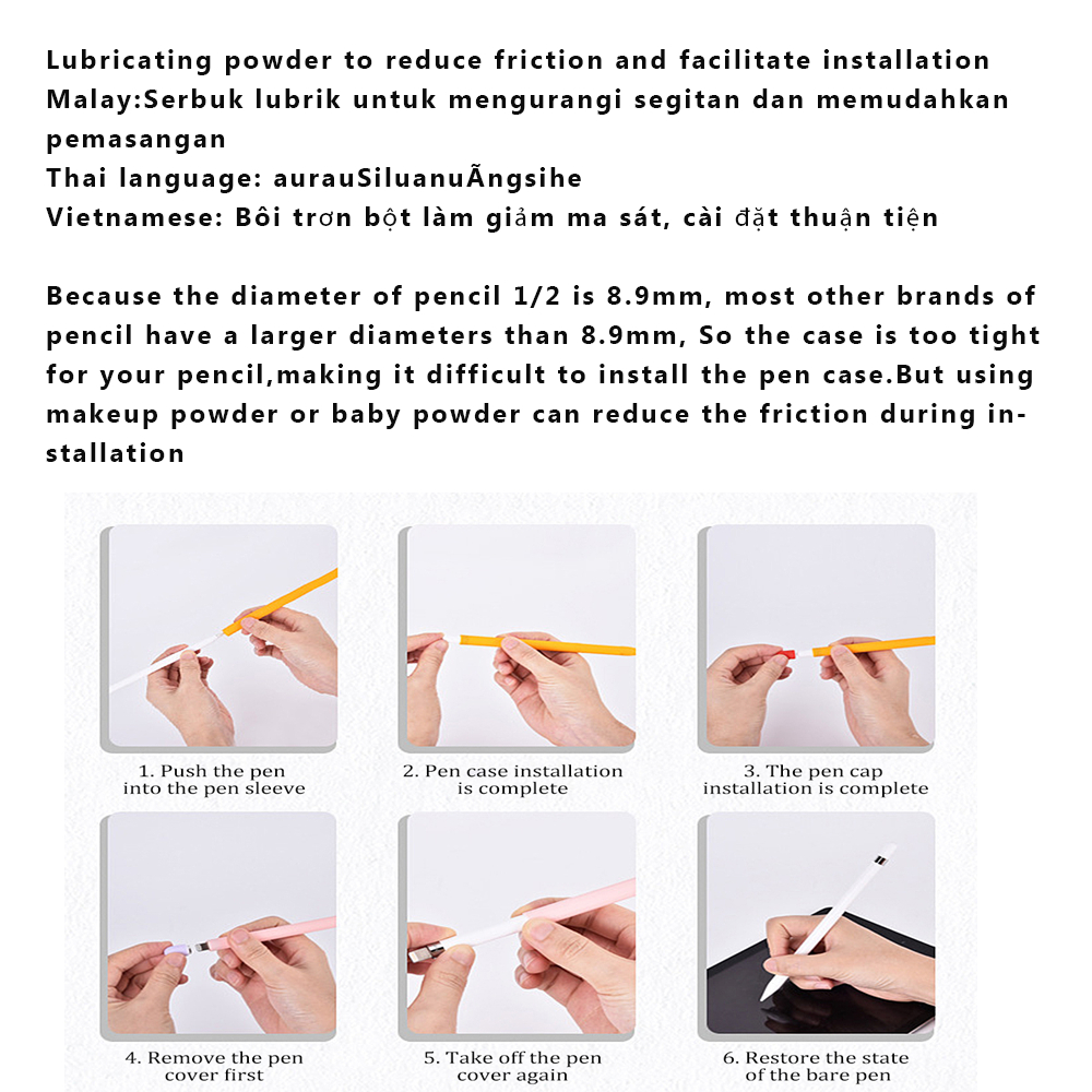 Ốp Apple Pencil 2 và vỏ bút Apple Pencil 1 compatible for Apple Pencil case Cà rốt