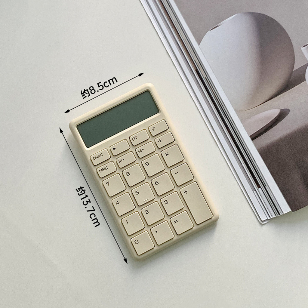 Máy Tính Mini Bỏ Túi Dễ Thương Màn hình LCD yên tĩnh Chống trượt cầm tay cho cửa hàng văn phòng tại nhà