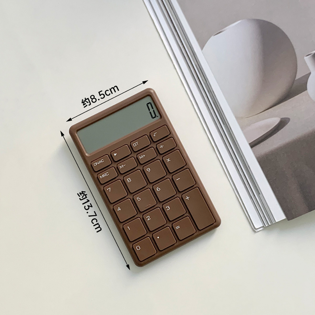 Máy Tính Mini Bỏ Túi Dễ Thương Màn hình LCD yên tĩnh Chống trượt cầm tay cho cửa hàng văn phòng tại nhà