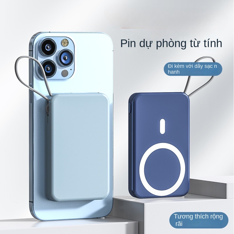 Sạc Dự Phòng Không Dây 1,000 Có Nam Châm Siêu Nhanh Lff0823