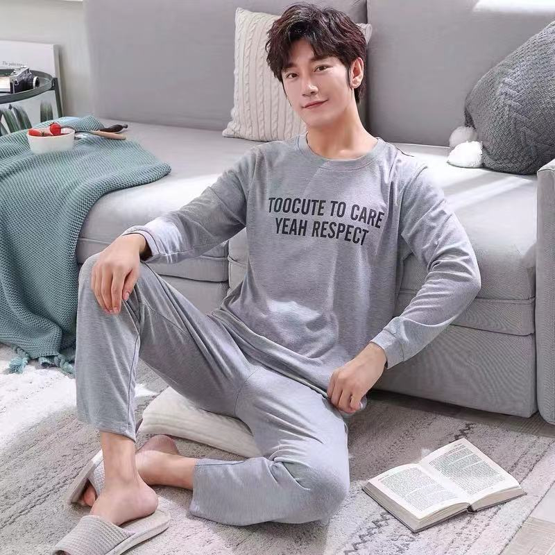 Bộ Đồ Ngủ Dài Tay Dáng Rộng Thoải Mái Dành Cho Nam