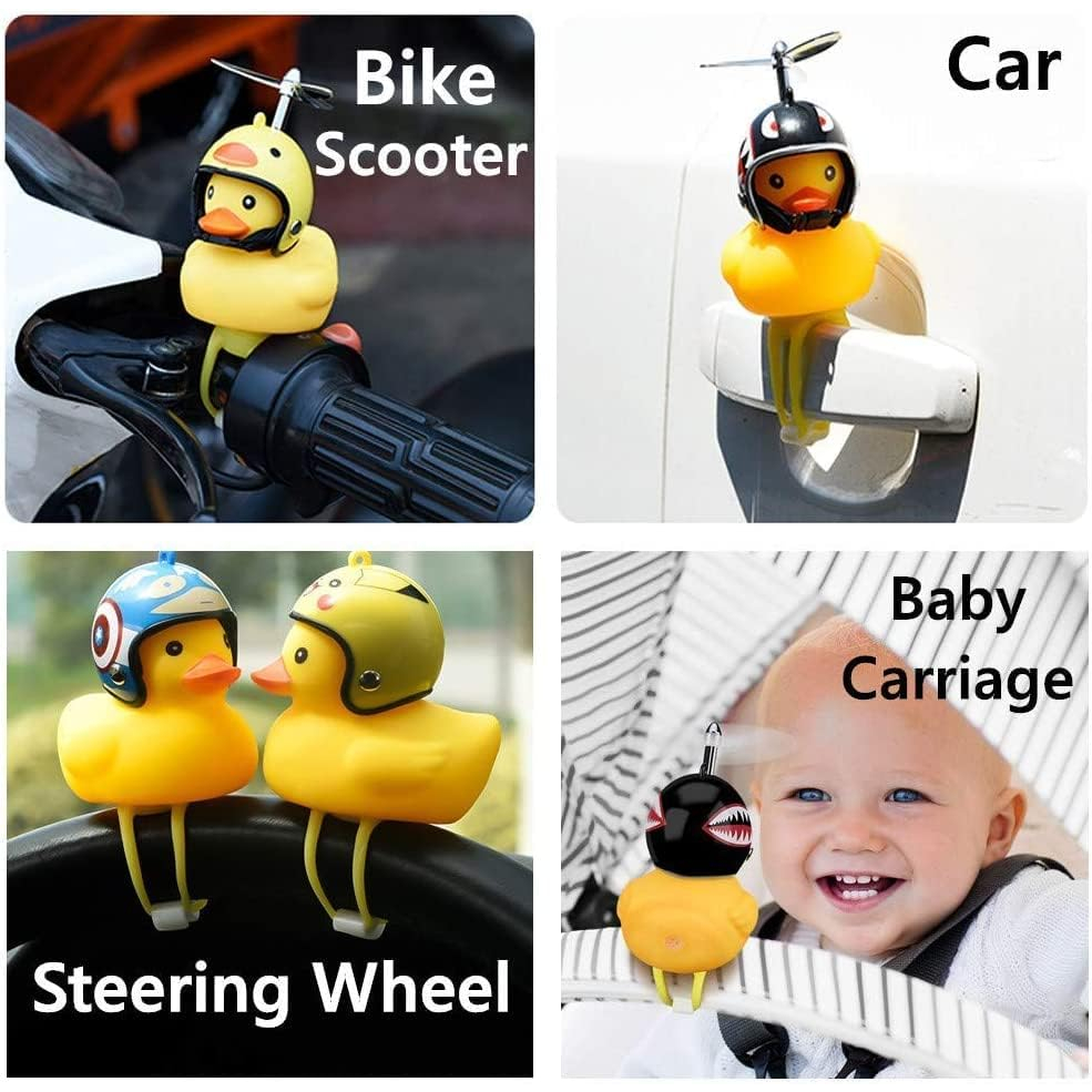Chú Vịt Vàng / Đen Nhỏ Gắn Mũ Bảo Hiểm Trang Trí Xe Hơi / Xe Máy