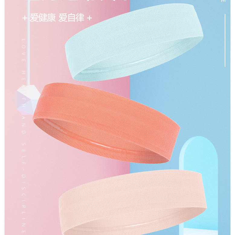 Có thể bán buôn Băng Đô Thể Thao Chống Trơn Trượt Hút Ẩm Mềm Mại Đàn Hồi Nam Nữ Thấm Mồ Hôi Cho Tập Dục Yoga Chạy Bộ Vermont055 Hàng giao ngay