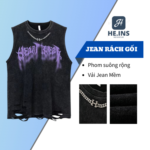 Áo thun ba lỗ unisex, Áo tank top sát nách form rộng in chữ hoa oversize phong cách streetwear