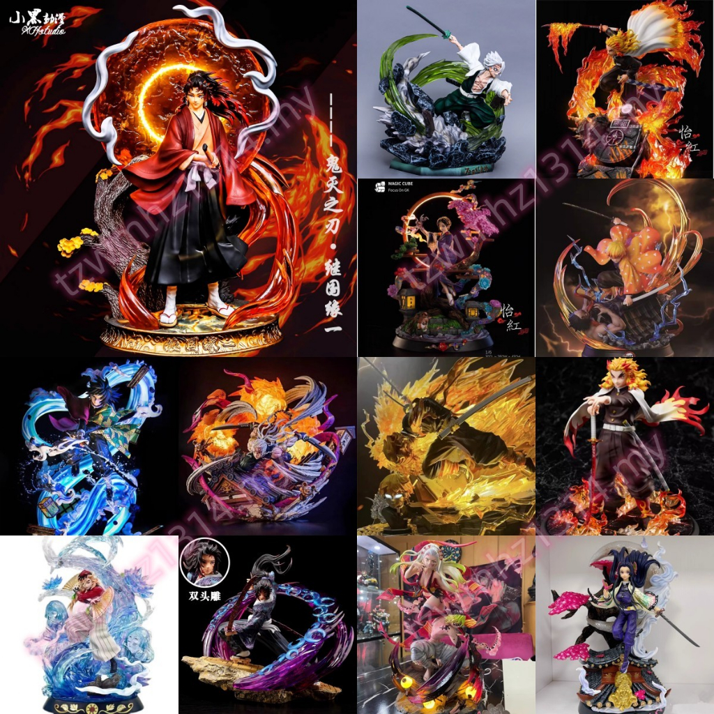 Demon Slayer Zenitsu Nezuko Tanjiro Inosuke Túi may mắn Hộp bí ẩn Hộp mù Búp bê Văn phòng Trang trí Bàn làm việc Hành động Búp bê Mô hình Quà tặng