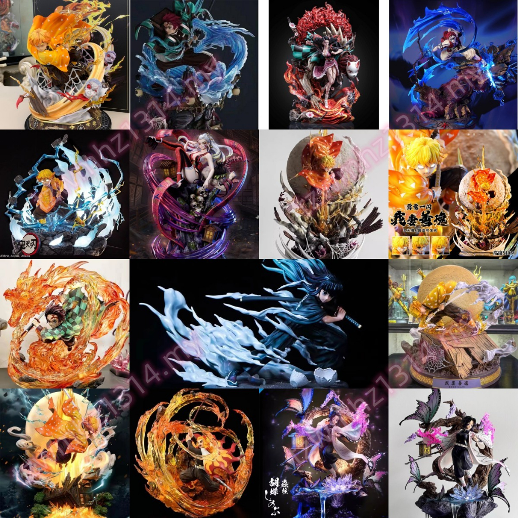 Demon Slayer Con búp bê sát thủ quỷ Zenitsu Nezuko Tanjiro Sabito Túi may mắn Hộp bí ẩn Hộp mù Búp bê búp bê Văn phòng Tượng gia đình Mô hình Quà tặng