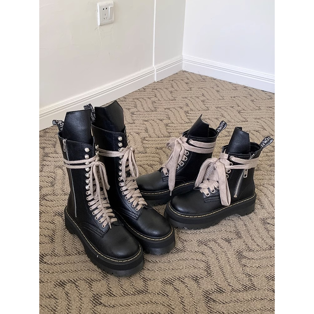 Huaqoo Giày Bốt dép sandal nữ Mũi Vuông Phong Cách Retro Cá Tính Cho Nữ B94F0RD 33Z230818