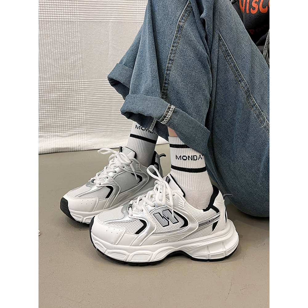 Miss o3o Giày Thể Thao Nữ Đế Dày Thoáng Khí Retro Thời Trang Thiết Kế Mới Cho Nữ 33Z080417