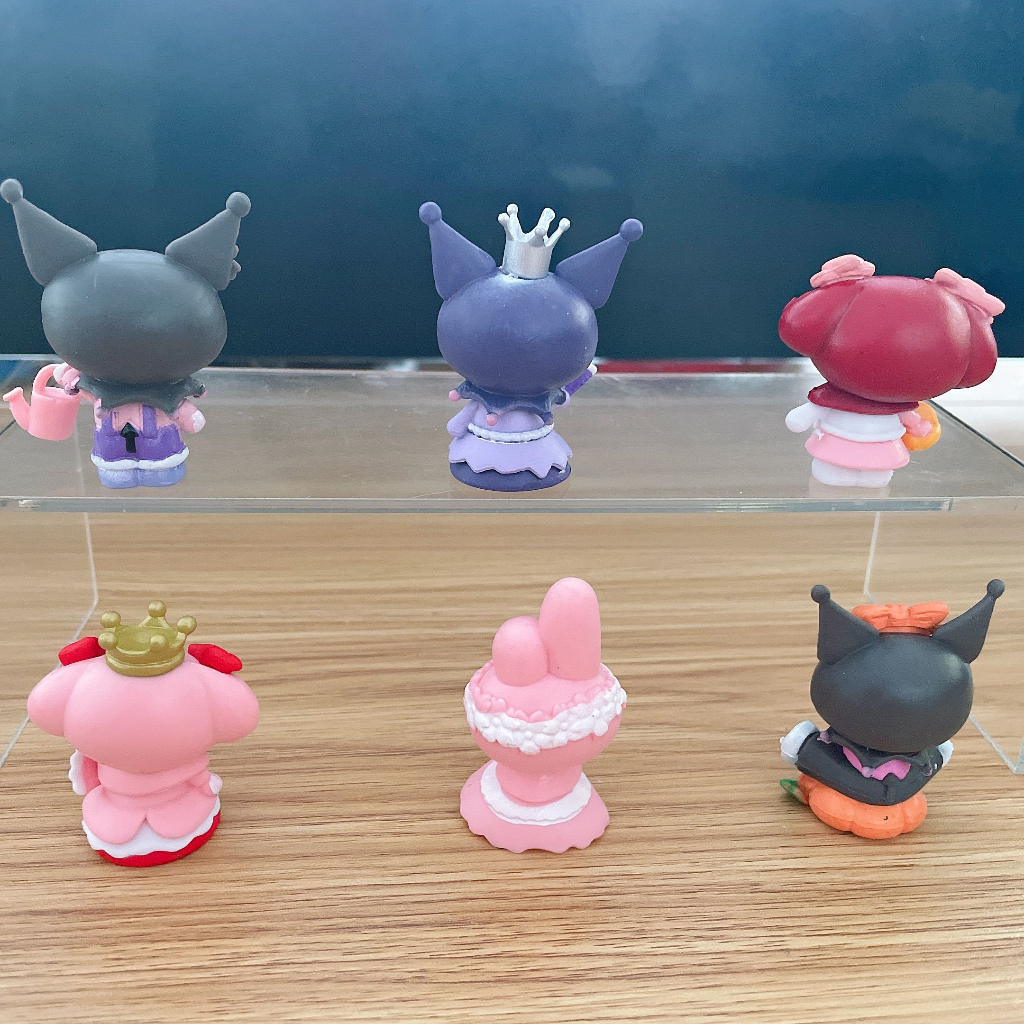 Set 6 Mô Hình Mô Phỏng Nhân Vật Hoạt Hình sanrio 4-5cm