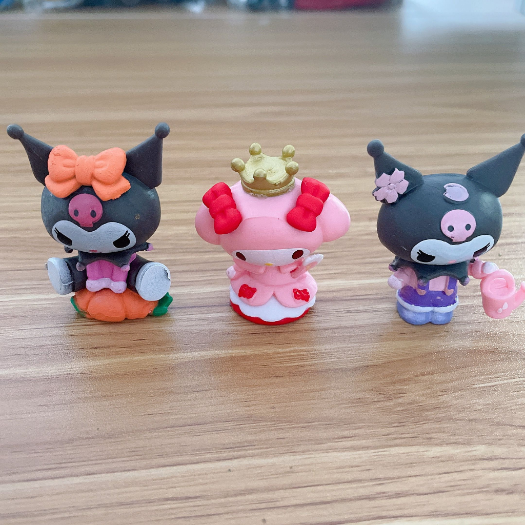 Set 6 Mô Hình Mô Phỏng Nhân Vật Hoạt Hình sanrio 4-5cm