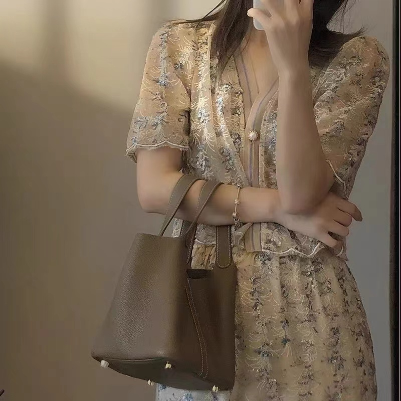 Túi Xách Da PU Mềm Mại Thiết Kế Đơn Giản Thời Trang Phong Cách Hàn Quốc