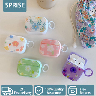 Vỏ bảo vệ hộp sạc tai nghe SPRISE bằng TPU họa tiết hoa nhiều màu thích hợp cho Airpods 1/ 2/ Pro/ 3/ Pro 2
