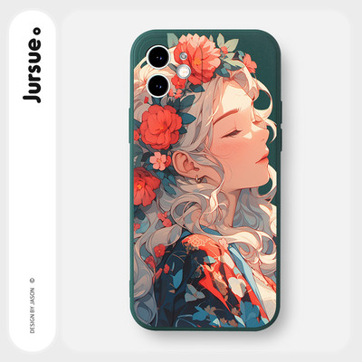 Ốp lưng JURSUE mềm chống bẩn hình dễ thương đẹp cho iPhone 17 16 15 14 13 12 11 PRO MAX SE 2020 X XR XS ip 8 7 Plus Y4030
