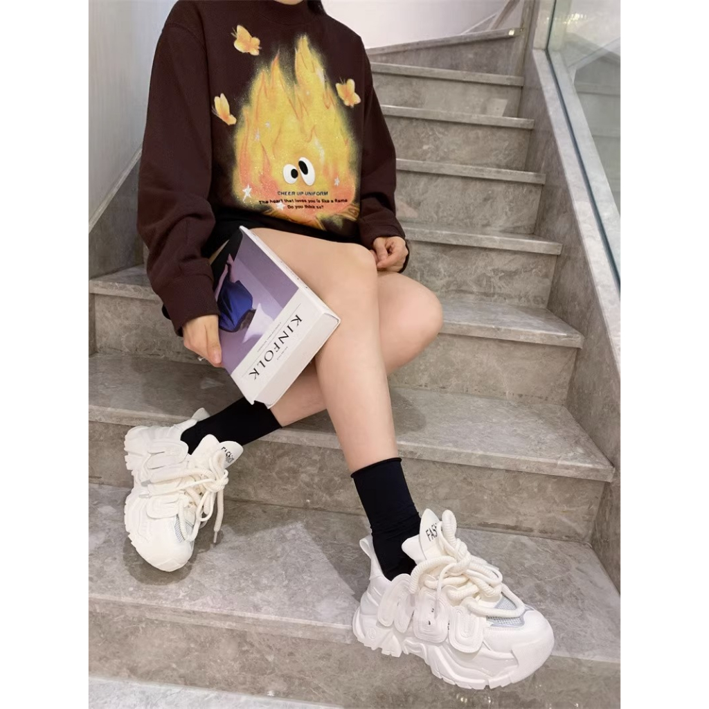 INCC thể thao nữ giày giày thể thao nữ 2023 NEW đáy dày Xu hướng thời trang Thông khí 23080917