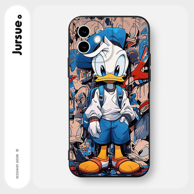Ốp lưng JURSUE mềm chống bẩn hoạt hình ngầu nam cho iPhone 17 16 15 14 13 12 11 PRO MAX SE 2020 X XR XS ip 8 7 Plus Y4027