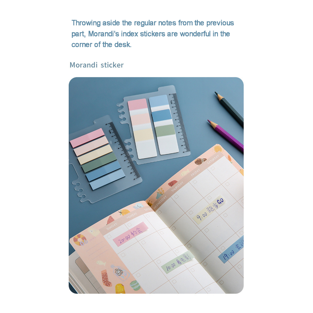 60 / 120 / 200 giấy ghi chú đánh dấu trang nhiều màu sắc