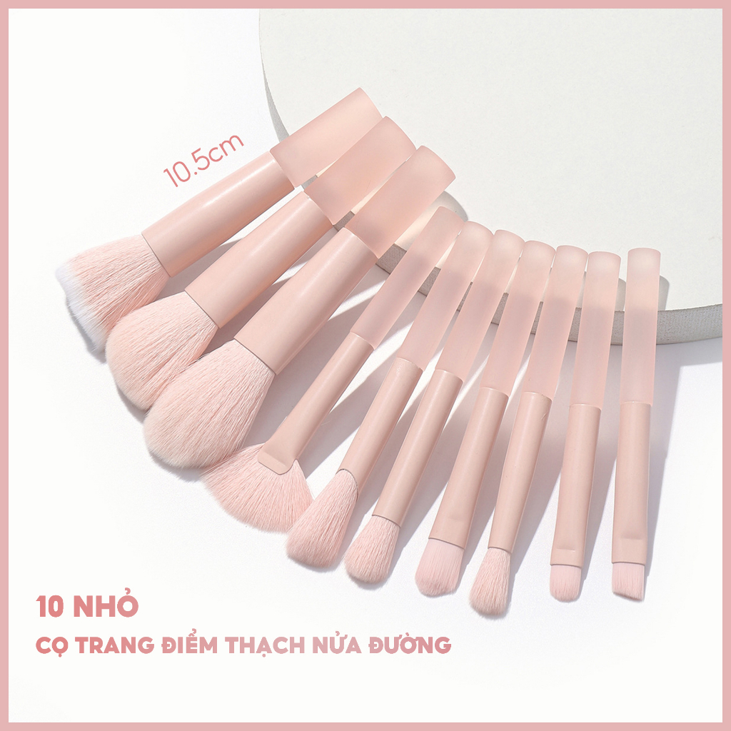 Bộ 10 Cọ Trang Điểm Lông Mềm Chất Lượng Cao Cọ đánh phấn chuyên nghiệp Cọ trang điểm mắt Bộ cọ trang điểm cá nhân