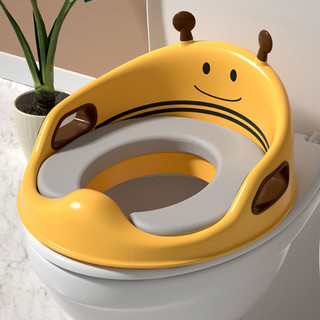 TinyLand Ghế ngồi vệ sinh hình con ong hoạt hình dễ thương chống trượt Ghế ngồi bô tiện dụng cho bé 1‑8 tuổi