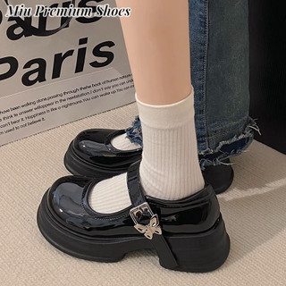 Giày búp bê da đế bằng 3-5cm thời trang cho nữ