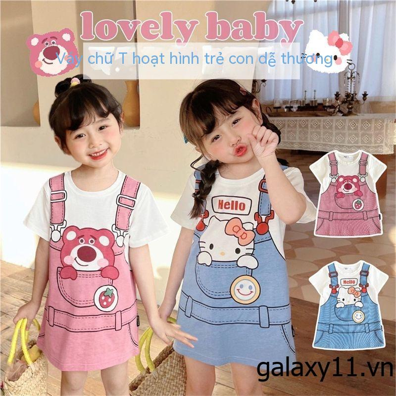 Váy Bé Gái đầm bé gái Váy cô gái Váy hoạt hình Váy dễ thương  P28Q0EN 34Z230824