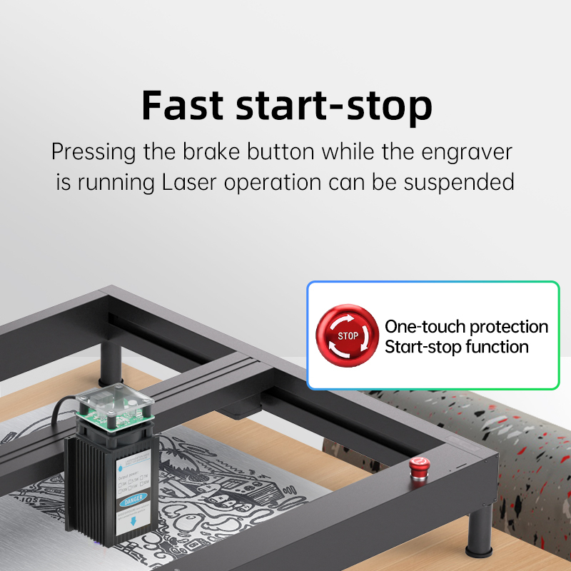 Daja d4 5w Máy Khắc laser Làm Dấu Vết Thương Mại Lớn Bằng acrylic