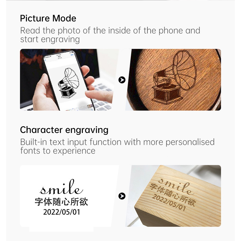 Daja d4 5w Máy Khắc laser Làm Dấu Vết Thương Mại Lớn Bằng acrylic