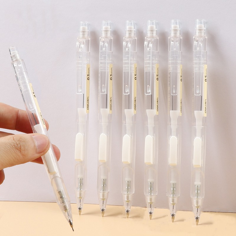 Bút chì kim bấm thân/ bấm đầu ngòi 0.5-0.7mm cao cấp kèm đầu tẩy - Cải tiến cho học sinh, dân văn phòng SH102