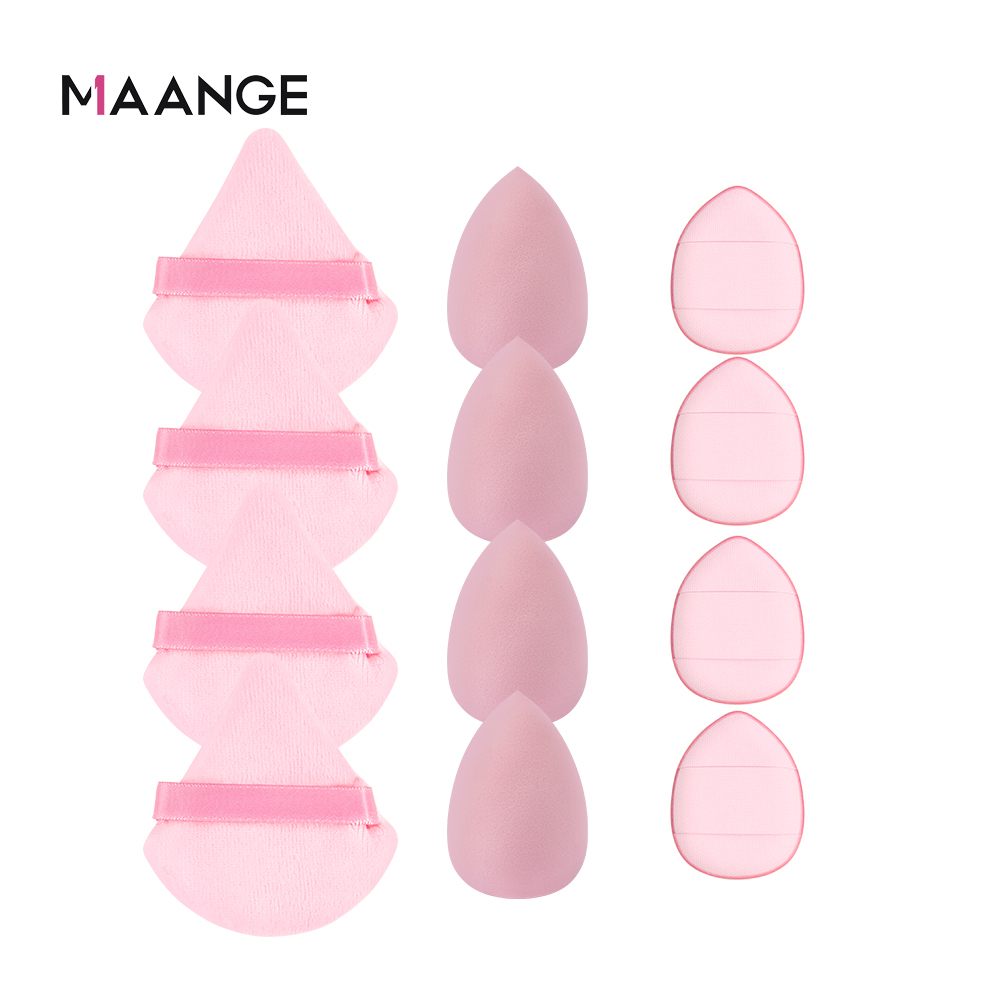 Set 12 Mút Trang Điểm MAANGE Nhiều Hình Dạng Đa Năng