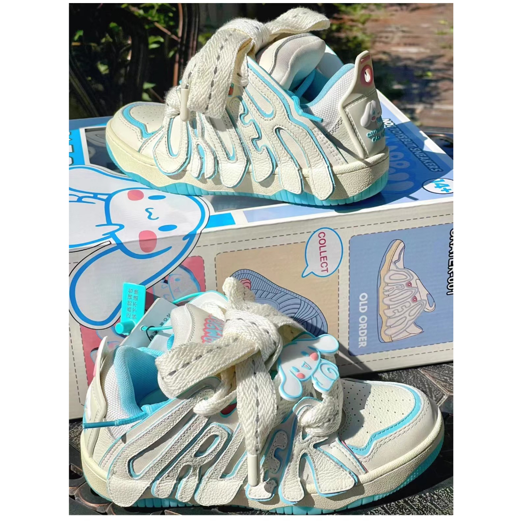 🔥Gửi chất tẩy rửa🔥Giày Sneaker Vải Smile Đáng Yêu Đế Bằng Phối Dây Bản To Giày Thể Thao Kiểu Nữ Mới 2023