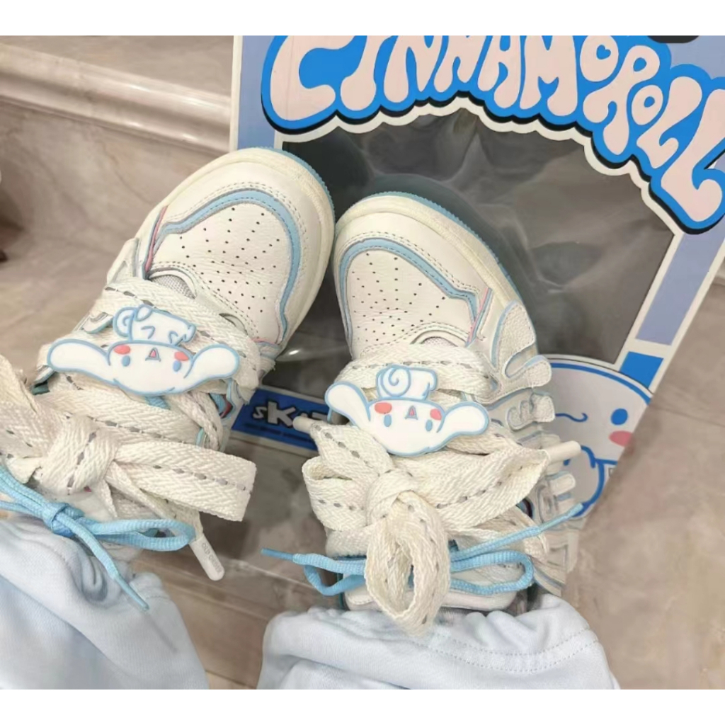 🔥Gửi chất tẩy rửa🔥Giày Sneaker Vải Smile Đáng Yêu Đế Bằng Phối Dây Bản To Giày Thể Thao Kiểu Nữ Mới 2023