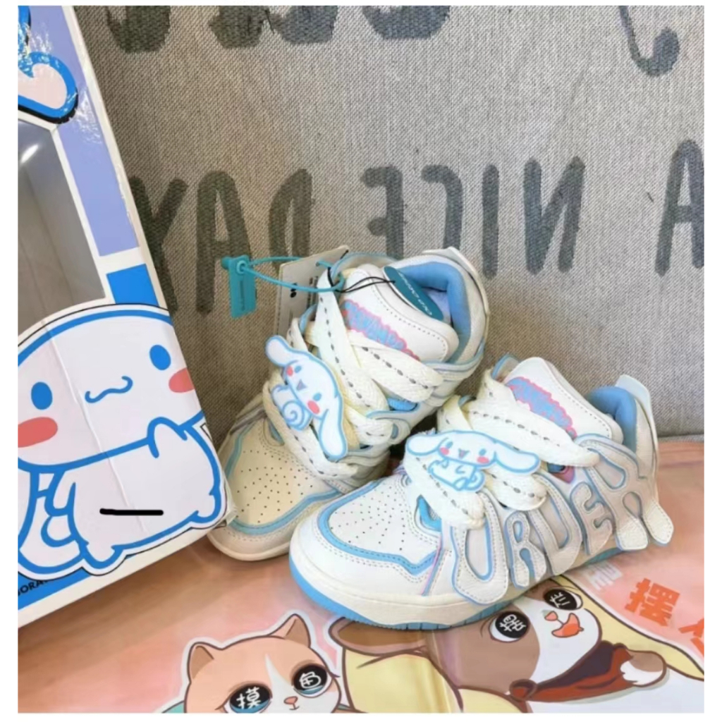 🔥Gửi chất tẩy rửa🔥Giày Sneaker Vải Smile Đáng Yêu Đế Bằng Phối Dây Bản To Giày Thể Thao Kiểu Nữ Mới 2023