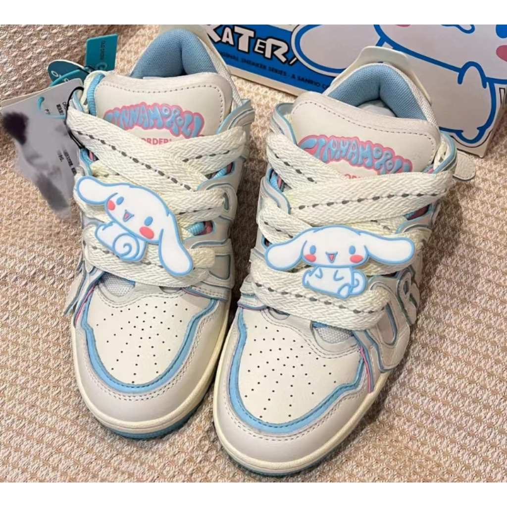 🔥Gửi chất tẩy rửa🔥Giày Sneaker Vải Smile Đáng Yêu Đế Bằng Phối Dây Bản To Giày Thể Thao Kiểu Nữ Mới 2023