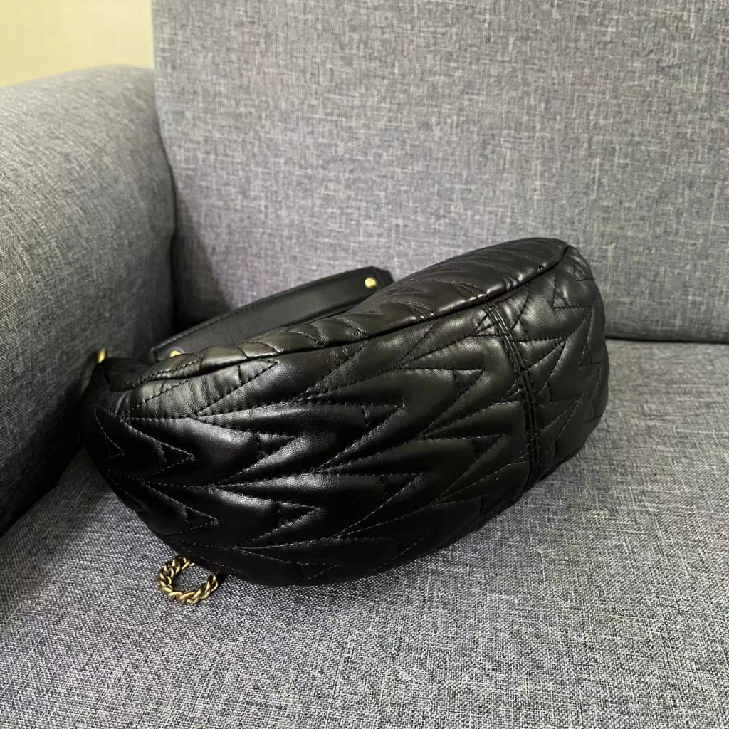 Gues' S Túi Xách Đeo Vai Một Dây Chuỗi Hạt Mặt Trăng Nhăn Thời Trang Mới