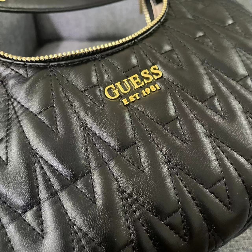 Gues' S Túi Xách Đeo Vai Một Dây Chuỗi Hạt Mặt Trăng Nhăn Thời Trang Mới