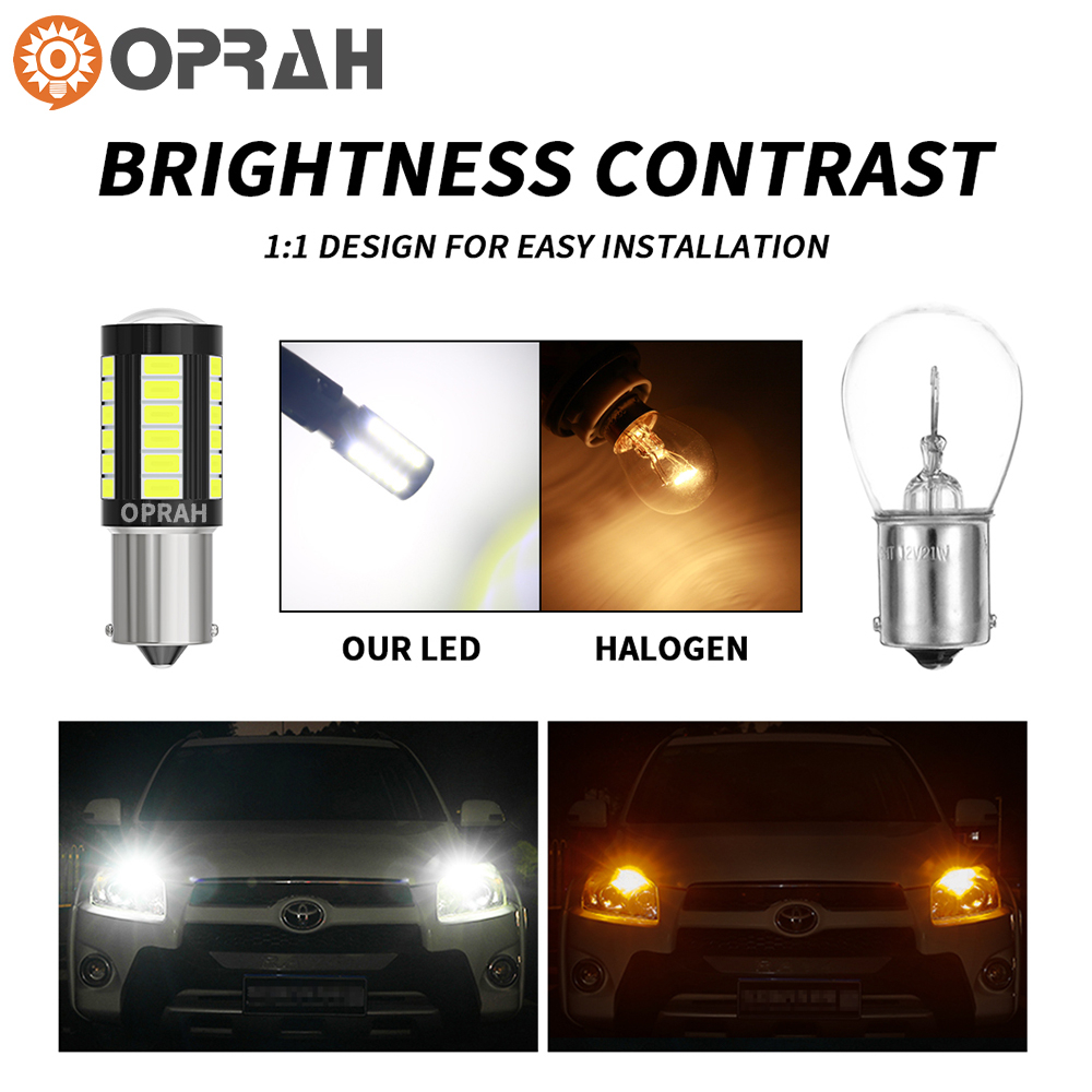 Bóng Đèn 1156 led 1156 bau15s py21w 1157 bay15d p21-5w t20 7440 w21w 7443 w21-5w led Tín Hiệu Siêu Sáng 5630 33smd