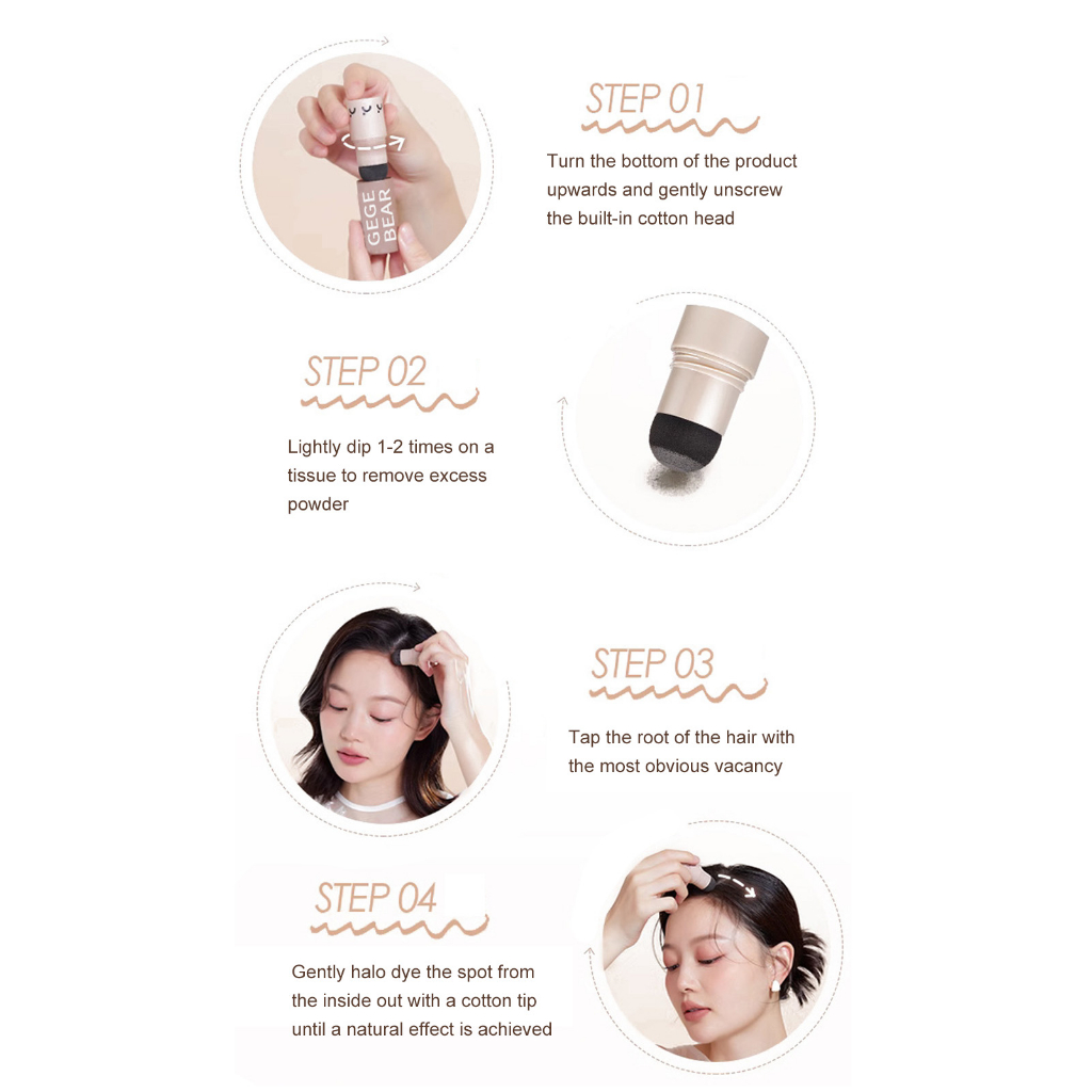 Phấn Phủ Chân Tóc Ge bear 2g