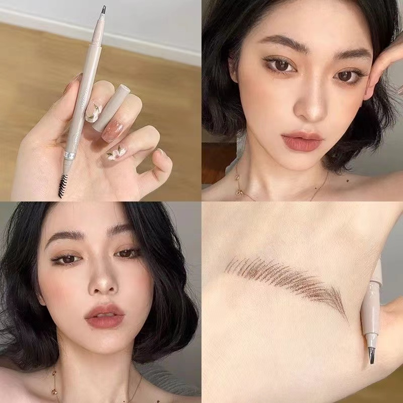 Kaxier Chì Kẻ Lông Mày Hai Đầu Tự Nhiên Không Thấm Nước Và Mồ Hôi Chống Nhòe