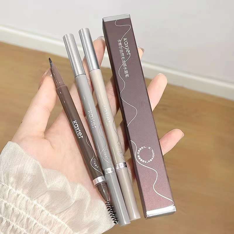 Kaxier Chì Kẻ Lông Mày Hai Đầu Tự Nhiên Không Thấm Nước Và Mồ Hôi Chống Nhòe