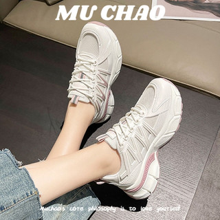 Muchao giày thể thao dệt kim phong cách hàn quốc thời trang cho nữ