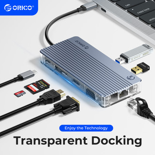 Orico Bộ Chuyển Đổi usb type c Sang hdmi rj45 pd usb 3.0 Cho macbook pro air laptop