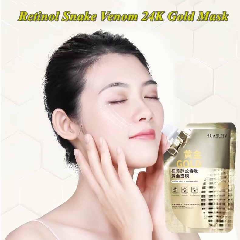 Huasurv Mặt Nạ Vàng 24k huasurv Làm Trắng Da Mờ Chống Lão Hóa 100ml