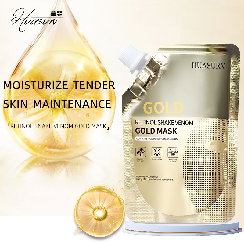 Huasurv Mặt Nạ Vàng 24k huasurv Làm Trắng Da Mờ Chống Lão Hóa 100ml