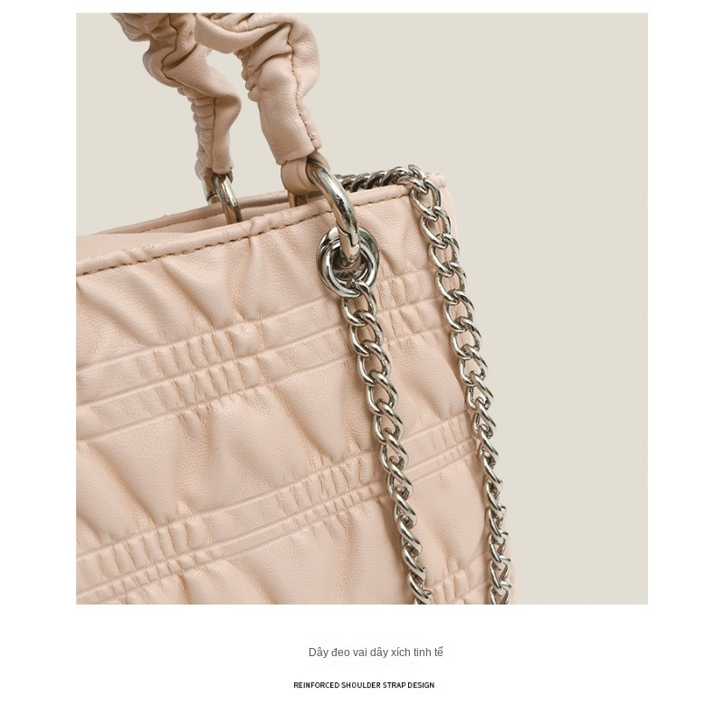 Túi Xách Đeo Chéo Dây Kim Loại Thời Trang Mới Cho Nữ