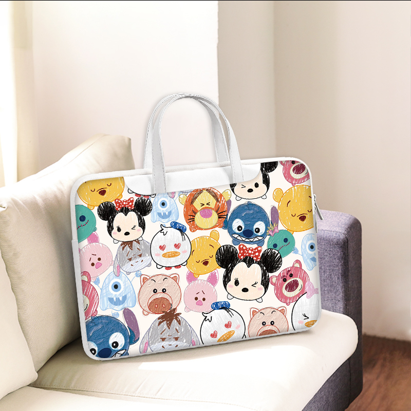 ☆ Gói điện miễn phí ☆Túi đựng laptop hoạt hình dễ thương cho bé gái và bé trai 12 13 14 15 16 17 inch Túi xách Sứ giả