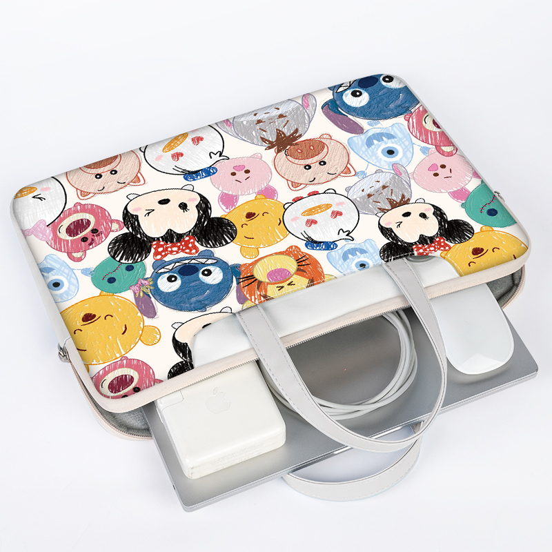 ☆ Gói điện miễn phí ☆Túi đựng laptop hoạt hình dễ thương cho bé gái và bé trai 12 13 14 15 16 17 inch Túi xách Sứ giả