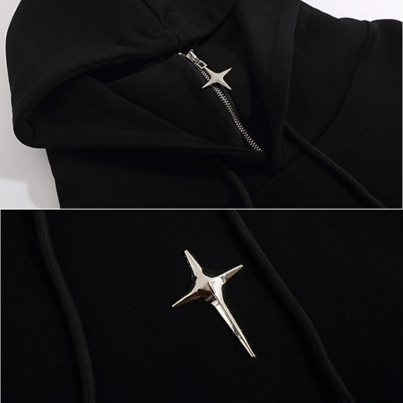 Mới Áo hoodie Dáng Rộng Phối Khóa Kéo áo hoodie form rộng Phong Cách hip hop áo hoodie nữ Thời Trang áo hoodie Nam Nữ