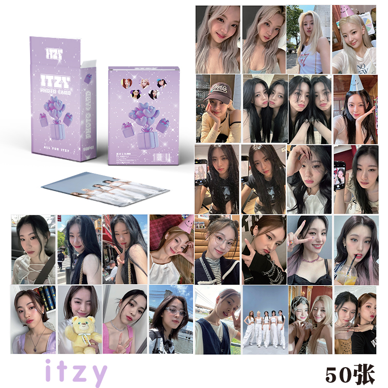 50pcs/box BT-S ITZY NMIXX EN-HYPEN STAYC Kep1er Photocards Album Lomo Cards Bangtan Boys ENHYPEN Kpop Postcards Kpopfan store