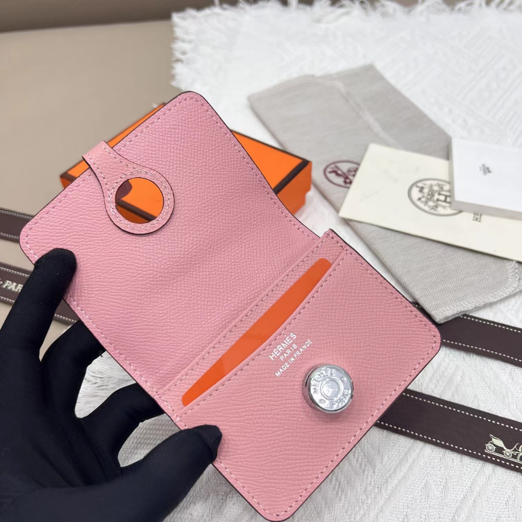 Ví Đựng Thẻ Bằng Bạc Họa Tiết Bàn Tay hermes Mã 5121