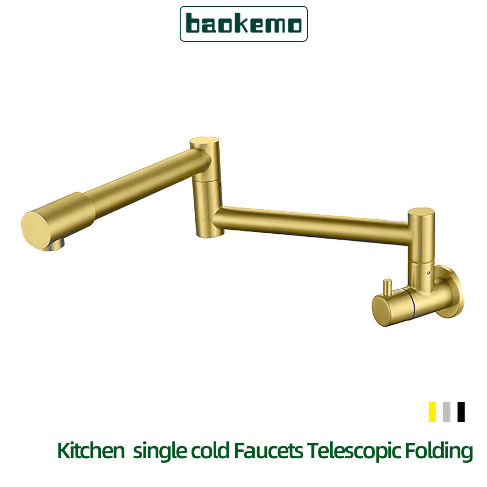 Baokemo Vòi Nước 1 / 2inch Bằng Thép Không Gỉ Có Thể Gấp Gọn Tiện Dụng