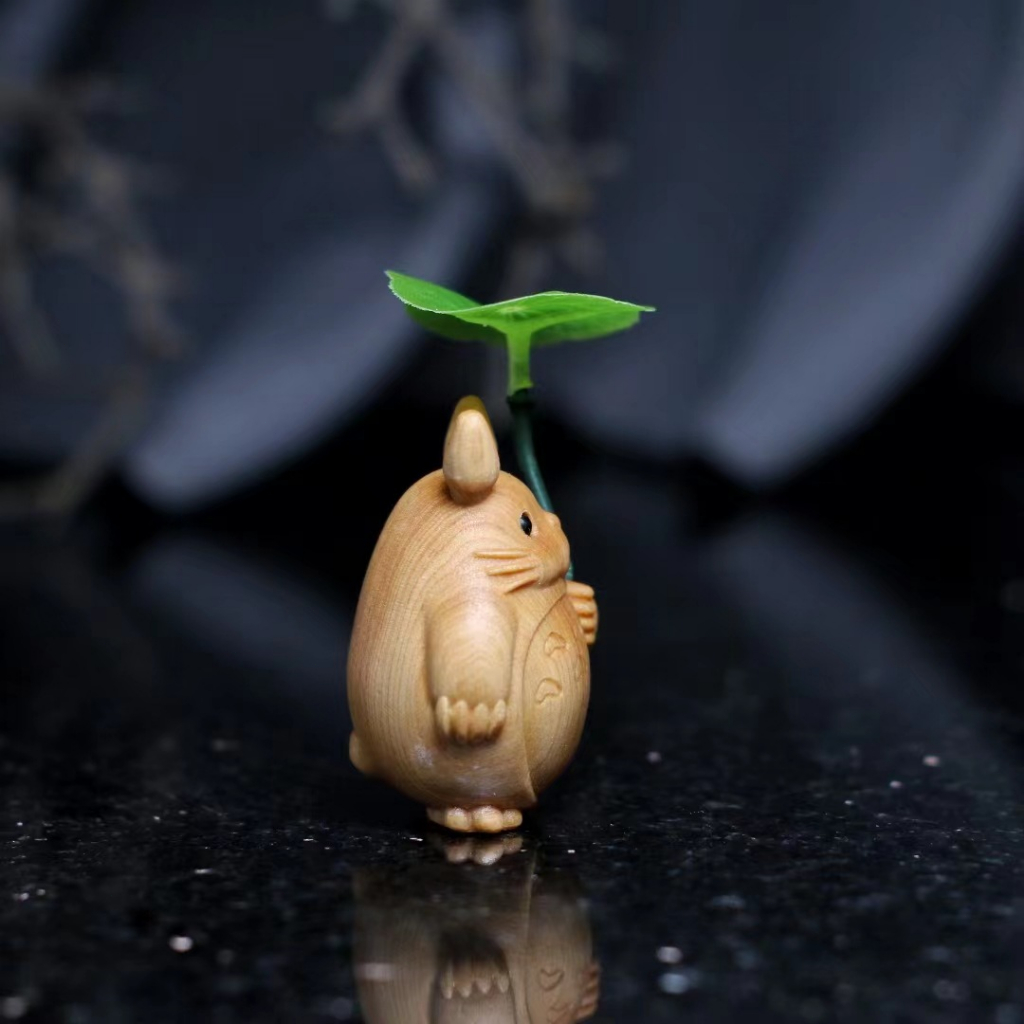 Cypress Đồ Trang Trí Bằng Gỗ Khắc Hình totoro Dễ Thương Dùng Làm Quà Tặng Sinh Nhật